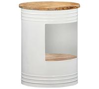 BOWEKAM Home & Garden Table basse en bois de manguier massif 43 x 55 cm