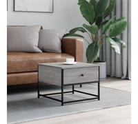 BOWEKAM Home & Garden Table basse en bois d'ingénierie Gris Sonoma 51 x 51 x 40 cm