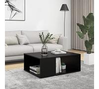 BOWEKAM Home & Garden Table basse en bois d'ingénierie Noir 90 x 67 x 33 cm