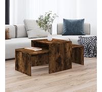 BOWEKAM Home & Garden Table basse en chêne fumé 100 x 48 x 40 cm