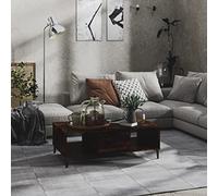 BOWEKAM Home & Garden Table basse en chêne fumé 103,5 x 60 x 35 cm