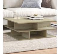 BOWEKAM Home & Garden Table basse en chêne Sonoma 70 x 70 x 29 cm