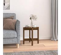 BOWEKAM Home & Garden Table basse en pin massif Marron 42,5 x 45 cm