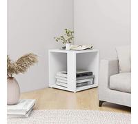 BOWEKAM Home & Garden Table d'appoint en bois d'ingénierie Blanc 33 x 33 x 34,5 cm