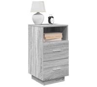 BOWEKAM Home & Garden-Table de chevet 2 pièces avec 2 tiroirs Gris Sonoma 36 x 36 x 68 cm