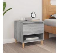 BOWEKAM Home & Garden Table de chevet en bois d'ingénierie Gris Sonoma 50 x 46 x 50 cm