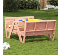 BOWEKAM Home & Garden Table de pique-nique pour enfants en bois massif Douglas 88 x 122 x 58 cm