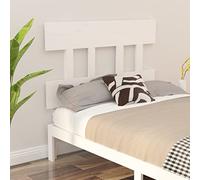 BOWEKAM Home & Garden Tête de lit en pin massif Blanc 103,5 x 3 x 81 cm