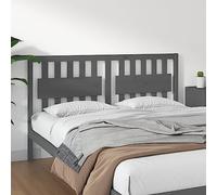 BOWEKAM Home & Garden Tête de lit en pin massif Gris 165,5 x 4 x 100 cm