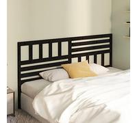 BOWEKAM Home & Garden Tête de lit en pin massif Noir 186 x 4 x 100 cm