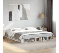 BOWEKAM Lits & Accessoires-Lits & Cadres de lit-Cadre de lit sans matelas Blanc 200 x 200 cm