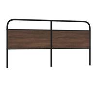 BOWEKAM Lits & Accessoires-Tête de lit & Pied de lit-Tête de lit Chêne Marron 200 cm Acier et Bois d'ingénierie