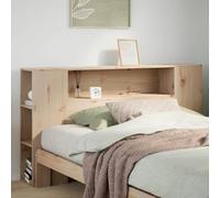 BOWEKAM Lits et accessoires Tête de lit et pieds de lit en pin massif avec rangement 120 cm