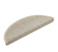 BOWEKAM Lot de 15 tapis d'escalier auto-adhésifs aspect sisal Vert clair 56 x 17 x 3 cm