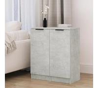 BOWEKAM Lot de 2 buffets gris béton 30 x 30 x 70 cm en bois d'ingénierie, armoires et rangement, buffets et buffets