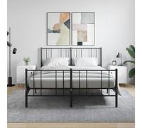 BOWEKAM Lot de 2 tables de chevet blanches 40 x 40 x 50 cm