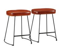 BOWEKAM Lot de 2 tabourets de bar, meubles, chaises, tables et tabourets de bar, marron foncé, 40 x 29,5 x 53 cm