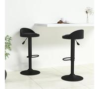 BOWEKAM Lot de 2 tabourets de bar, meubles, chaises, tables et tabourets de bar, velours noir