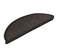 BOWEKAM Lot de 30 tapis d'escalier auto-adhésifs aspect sisal Anthracite 56 x 17 x 3 cm
