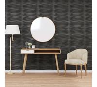 BOWEKAM Lot de 48 panneaux muraux pour maison et jardin Noir 50 x 50 cm XPS 12 m