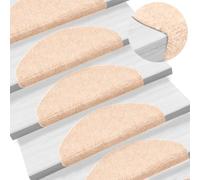 BOWEKAM Lot de 5 tapis d'escalier auto-adhésifs Marron 65 x 21 x 4 cm