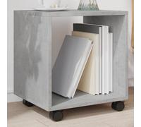 BOWEKAM Maison et jardin - Armoire roulante - Gris béton - 37 x 33 x 42,5 cm - Choix de meubles en bois d'ingénierie