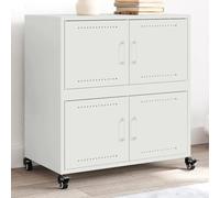 BOWEKAM Maison et jardin - Buffet blanc - 68 x 39 x 72 cm - Choix de meubles en acier
