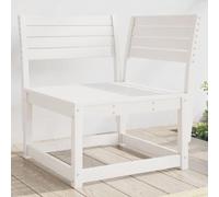 BOWEKAM Maison & Jardin-Banc de Jardin Coin Blanc 73x73x78 cm Bois Massif Pin Meubles Choix