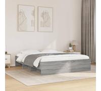 BOWEKAM Maison & Jardin Cadre de lit sans Matelas Gris Sonoma 160x200 cm Engineered Wood-Furniture Choice