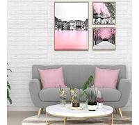 BOWEKAM Maison & Jardin Papier Peint 3D Brique Auto-adhésif 20pcs Blanc Meubles Choix