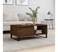 BOWEKAM Maison & Jardin - Table basse en chêne brun 90 x 50 x 36,5 cm Choix en bois ingénieux