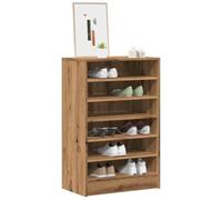 BOWEKAM Meuble à chaussures en chêne 60 x 35 x 92 cm
