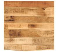 BOWEKAM Meubles, accessoires de table, dessus de table, plateau de table 80 x 80 x 3,8 cm en bois massif mangue brut