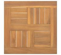 BOWEKAM Meubles, accessoires de table, dessus de table, plateau de table carré 40 x 40 x 2,5 cm en bois massif teck
