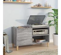 BOWEKAM Meubles, armoires et rangement, armoire à disques gris Sonoma 84,5 x 38 x 48 cm en bois d'ingénierie