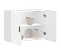BOWEKAM Meubles, armoires et rangement, armoires de cuisine, armoire murale de cuisine Porto en bois d'ingénierie blanc