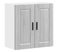 BOWEKAM Meubles, armoires et rangement, armoires de cuisine, armoire murale de cuisine Porto gris Sonoma en bois d'ingénierie
