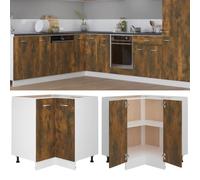 BOWEKAM Meubles, armoires et rangement, armoires de cuisine, armoires de cuisine Lyon chêne fumé 75,5 x 75,5 x 81,5 cm Bois d'ingénierie