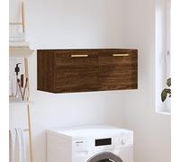 BOWEKAM Meubles, armoires et rangement, armoires de rangement et casiers, armoire murale chêne marron 80 x 36,5 x 35 cm en bois d'ingénierie