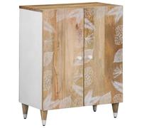 BOWEKAM Meubles, armoires et rangement, armoires de rangement et casiers, buffet 60 x 33,5 x 75 cm en bois massif mangue