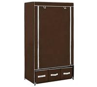 BOWEKAM Meubles, armoires et rangement, armoires et armoires, armoire marron 87 x 49 x 159 cm en tissu