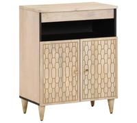 BOWEKAM Meubles, armoires et rangement, buffets et buffets, armoire latérale 60 x 33 x 75 cm en bois massif mangue