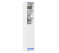 BOWEKAM Meubles, armoires et rangement, buffets et buffets, buffet avec LED blanc, 36 x 32,5 x 200 cm
