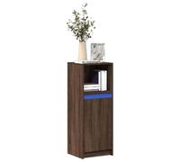 BOWEKAM Meubles, armoires et rangement, buffets et buffets, buffet avec LED chêne marron 38 x 34 x 100 cm
