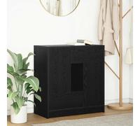 BOWEKAM Meubles, armoires et rangement, buffets et buffets, buffet avec tiroirs et portes, chêne noir, 70,5 x 34 x 74,5 cm