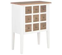 BOWEKAM Meubles, armoires et rangement, buffets et buffets, buffet blanc 54 x 30 x 80 cm en bois massif