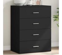 BOWEKAM Meubles, armoires et rangement, buffets et buffets, buffet noir, 60 x 39 x 80 cm, bois d'ingénierie