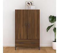 BOWEKAM Meubles, armoires et rangement, buffets et buffets, haut plateau en chêne marron 70 x 31 x 115 cm