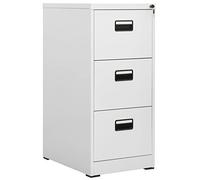 BOWEKAM Meubles, armoires et rangement, classeurs, armoire de classement, gris clair, 46 x 62 x 102,5 cm, acier