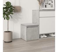 BOWEKAM Meubles, armoires et rangement, commode, tiroir en béton, gris, 40,5 x 40 x 40 cm, bois d'ingénierie